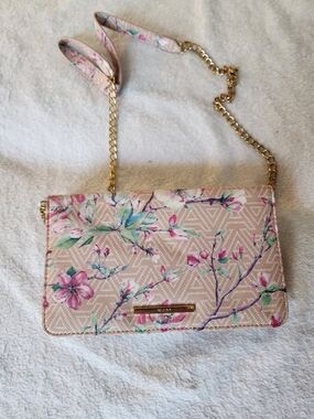 Aldo Floral Pink Chain Crossbody Bag